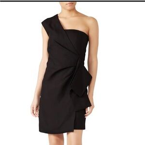 Victoria Beckham black one shoulder dress